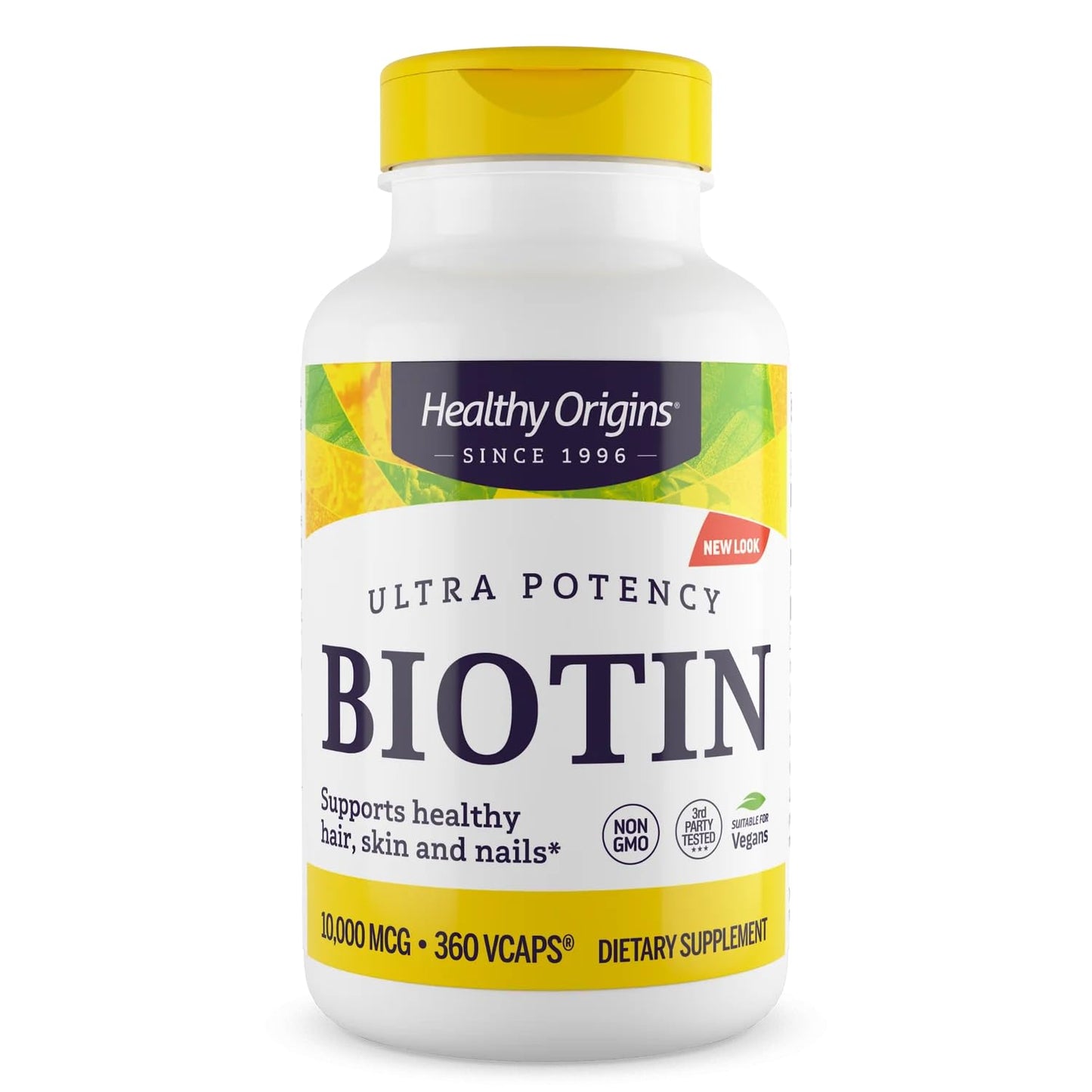 Healthy Origins Biotin 10,000 mcg Capsule, 360