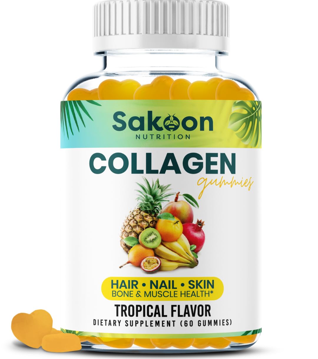 Sakoon nutrition Collagen Gummies for Women and Men 60 Count