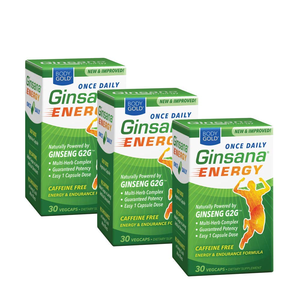 Body Gold Ginsana Energy Capsule 90 Capsules