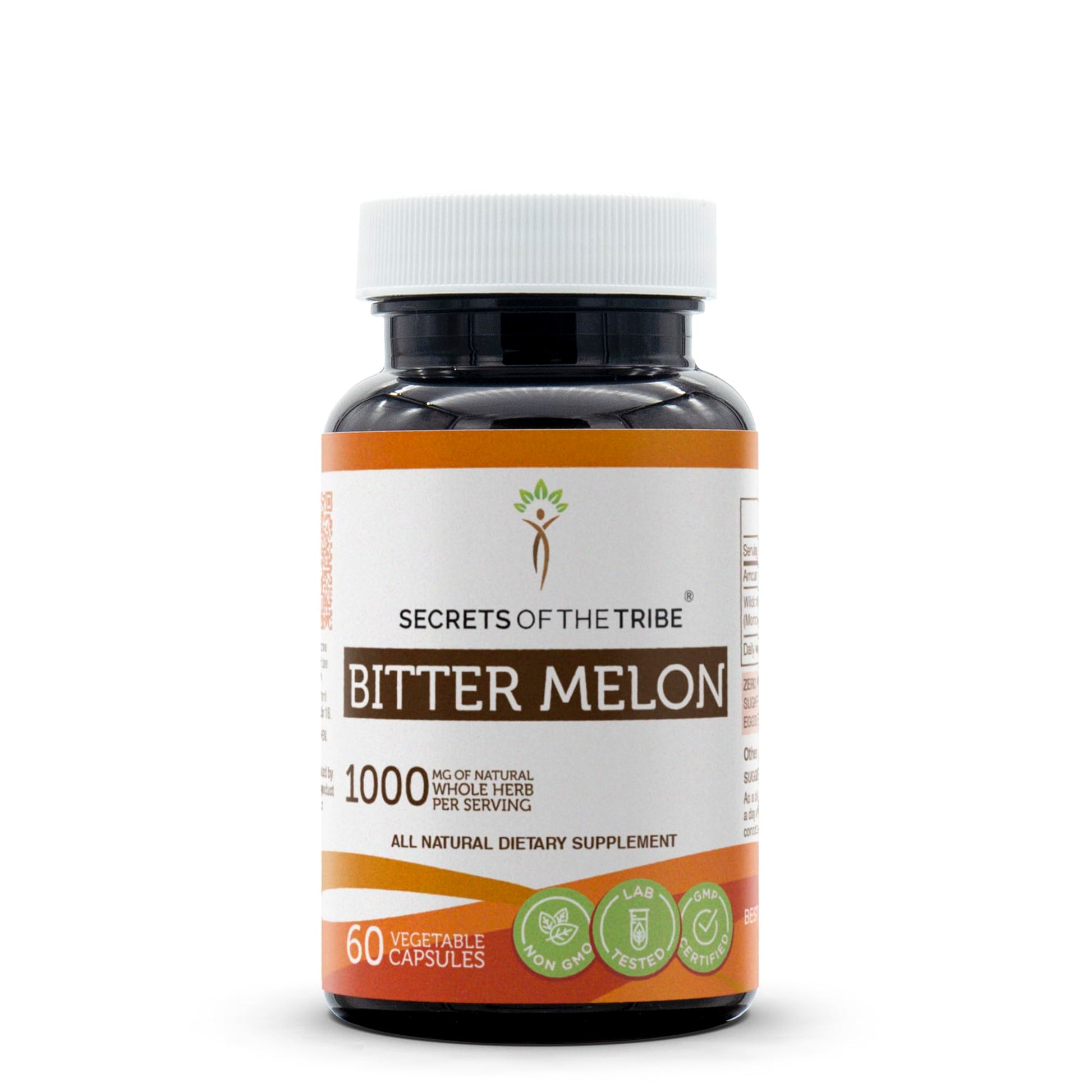 Secrets of the Tribe Bitter Melon 1000 mg Capsules, 60 Count