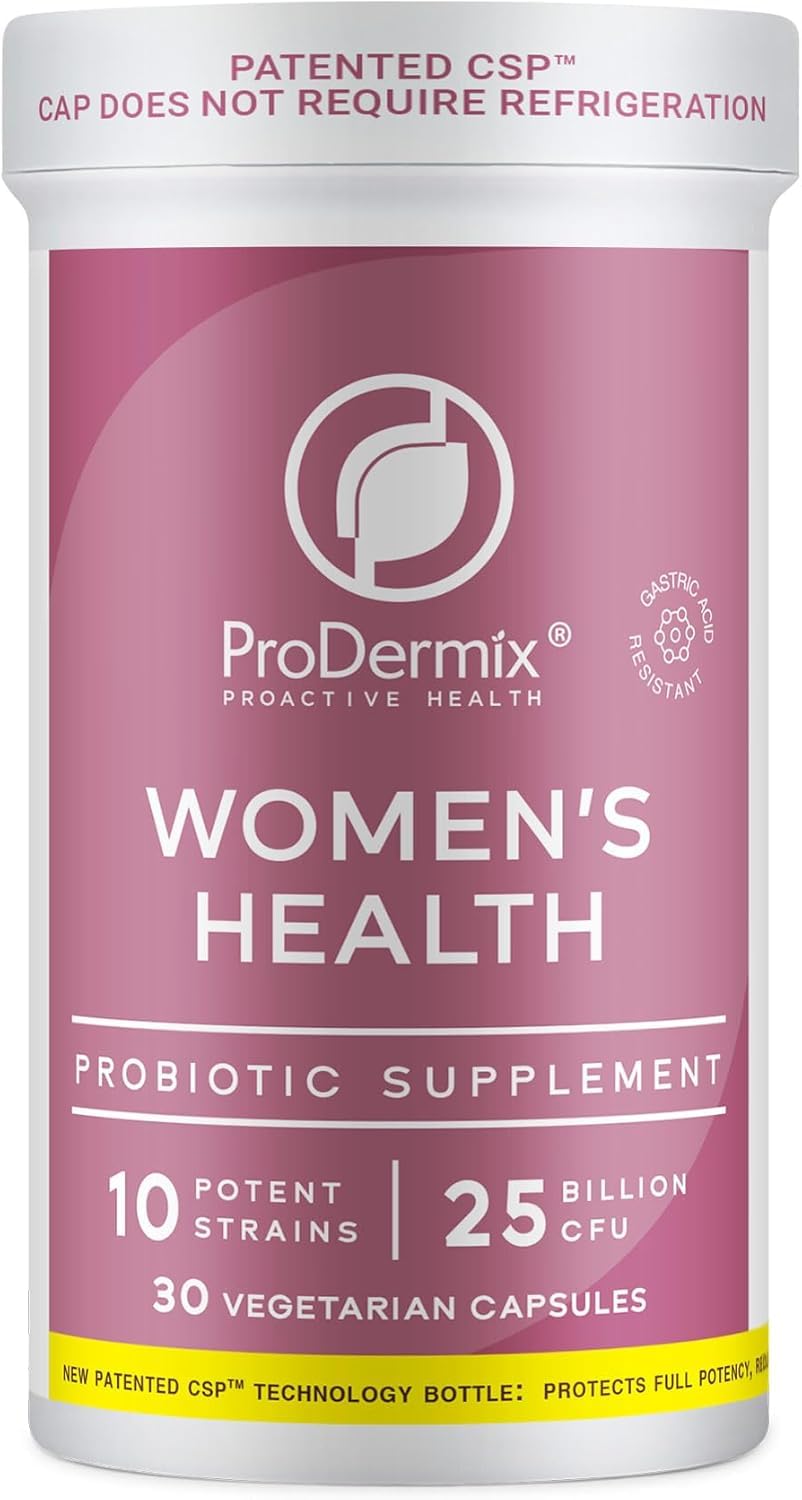 PRODERMIX Probiotics for Women Vaginal Probiotic 25 Billion CFU Capsules 30 Count