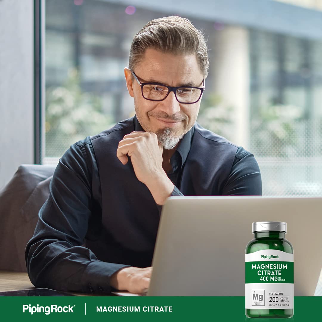 Piping Rock Magnesium Citrate 400 mg Caplets 200