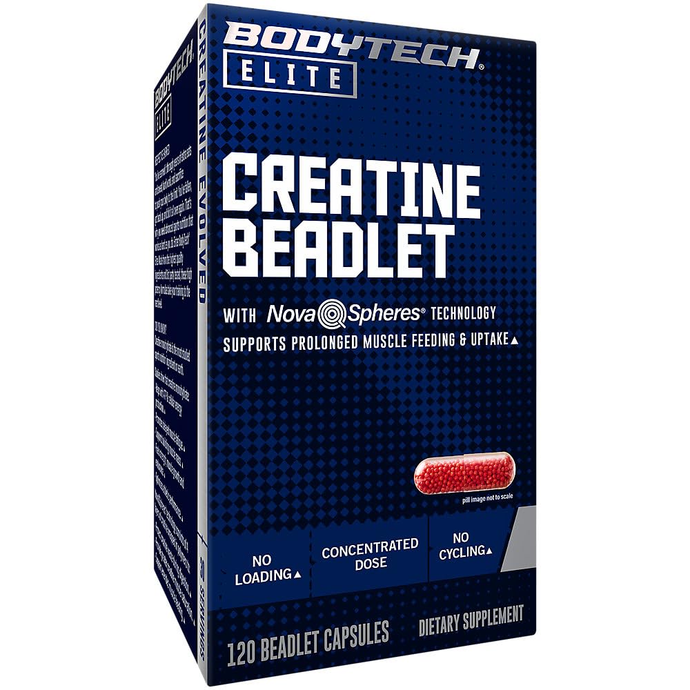 BodyTech Elite Creatine Beadlet Capsule 120 Count