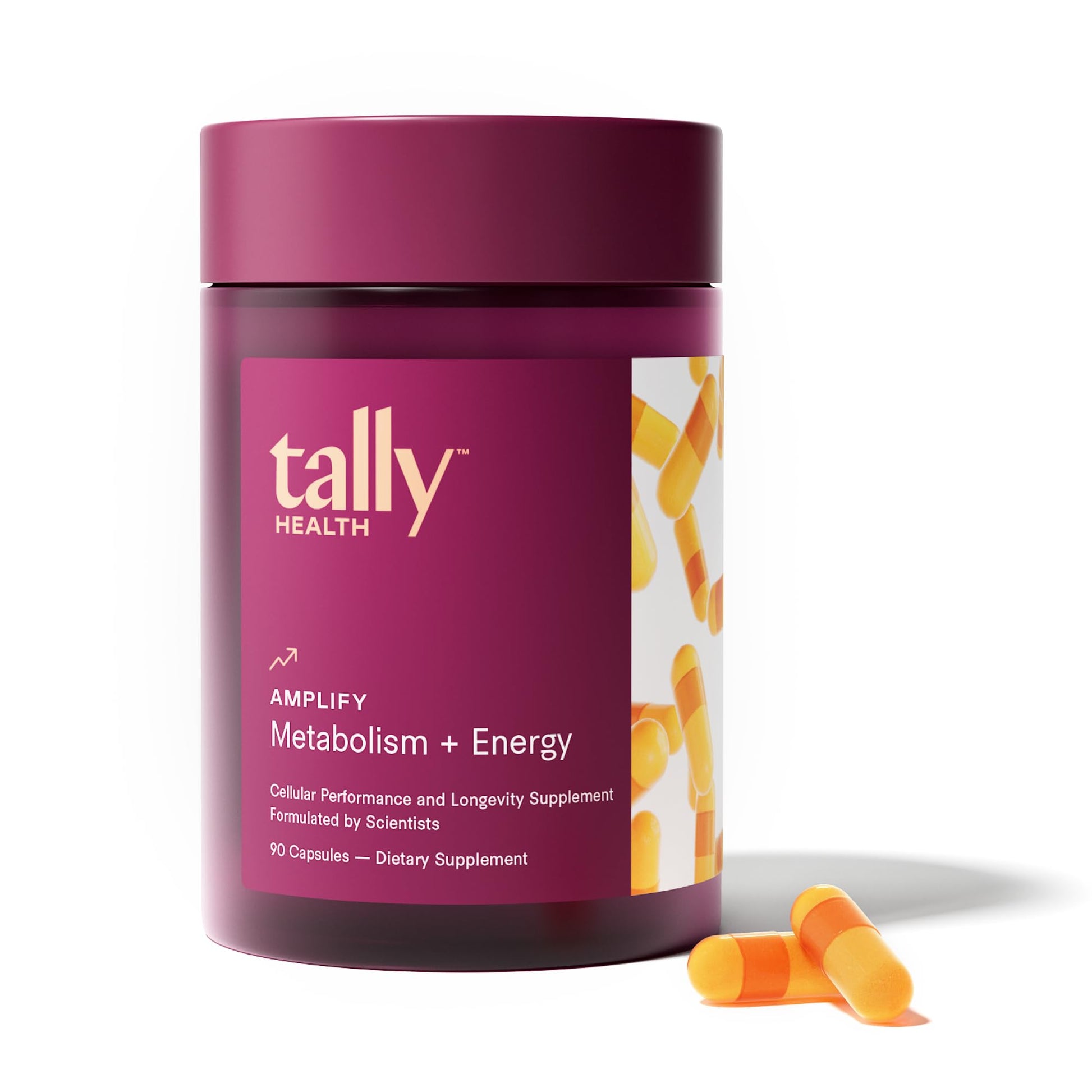Tally Health Amplify Cellular Metabolism Booster & Energy Support Capsules, 90 Capsules