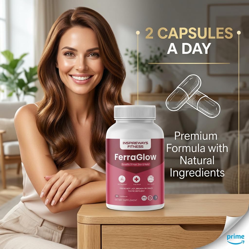 Fitness InspireWays Vital Iron Support Capsules, 60 Count