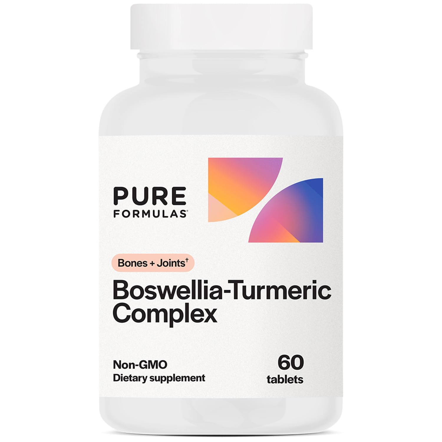 PureFormulas Boswellia Turmeric Supplements, 60 Tablets