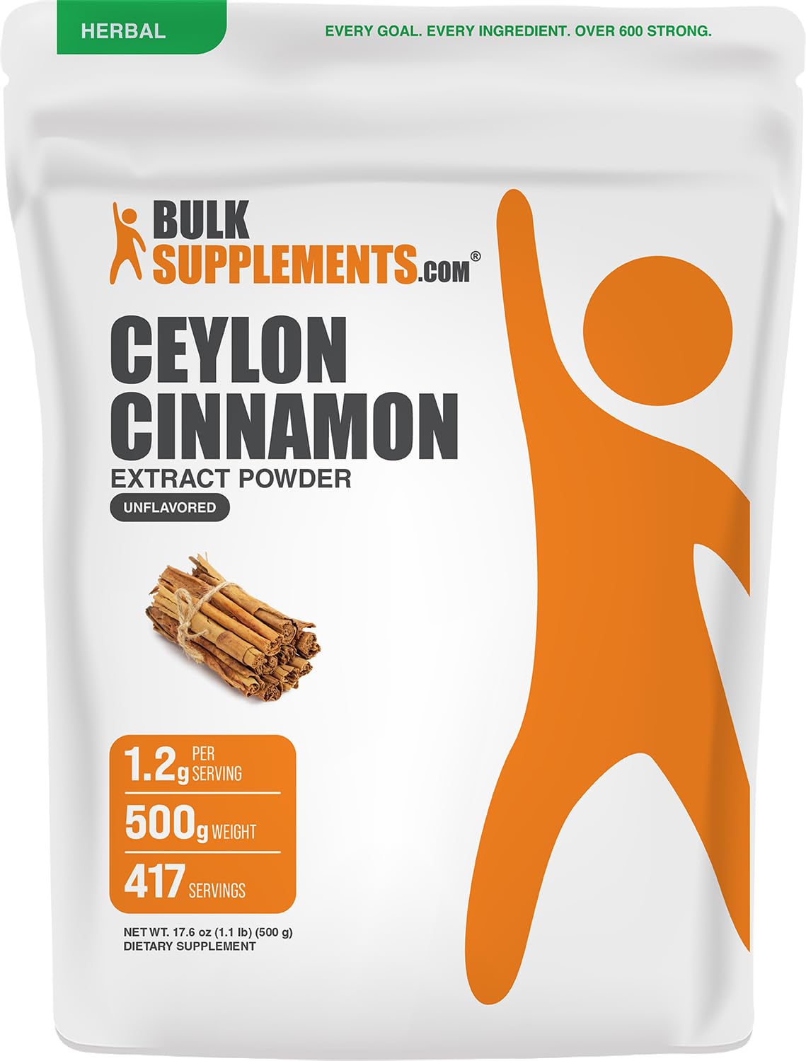 BulkSupplements Cinnamon Bark Extract Powder 17.64 Ounce