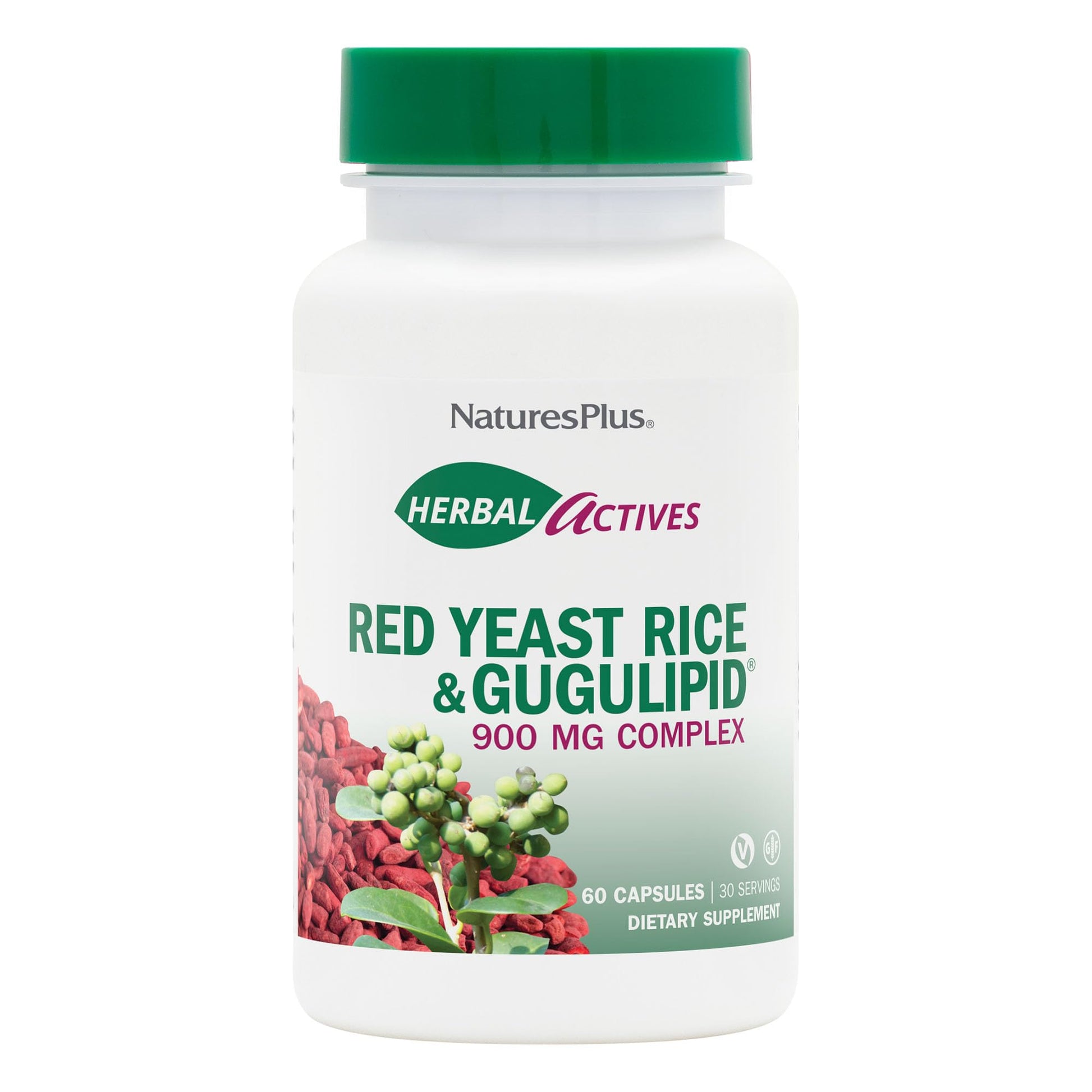 NaturesPlus Red Yeast Rice & Gugulipid Complex 60 Capsules