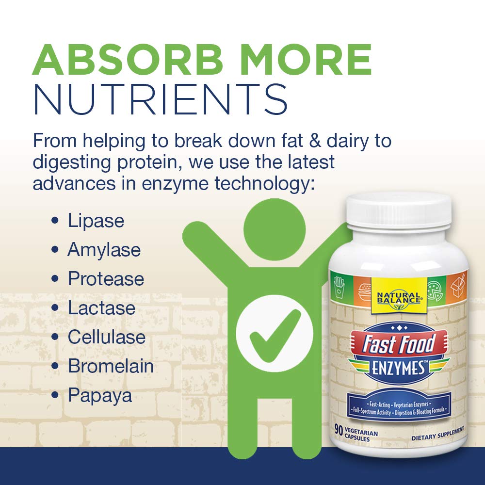 Natural Balance Fast Food Enzymes 90 Capsules