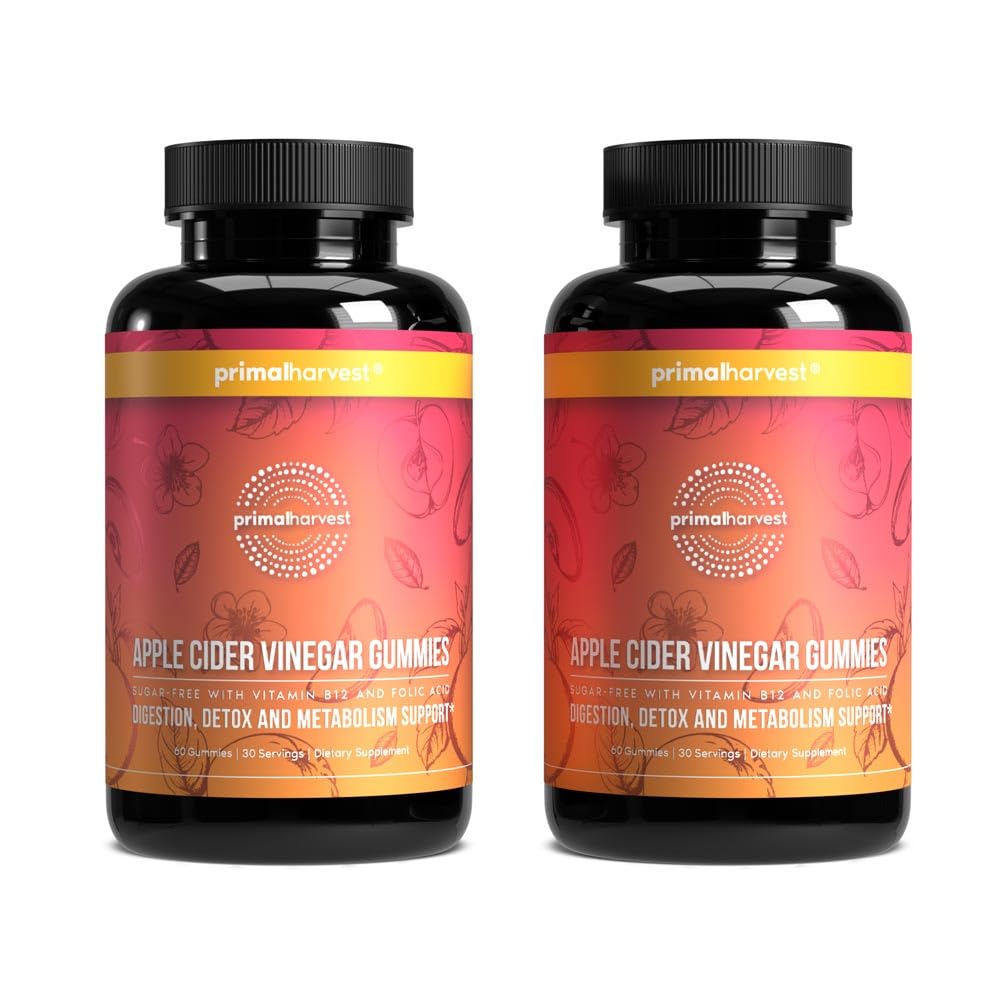 Primal Harvest Apple Cider Vinegar Gummies 120 Count