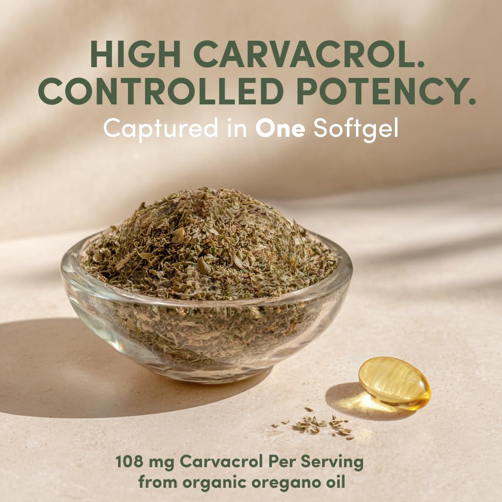 AROMAVITA Oregano Oil Softgel 60 Count