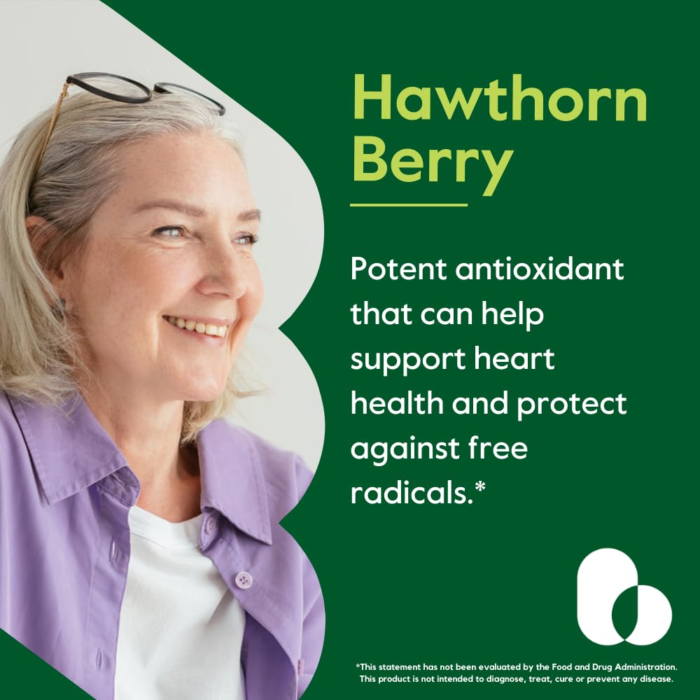 BESTVITE Hawthorn Berry 600mg Capsules, 240 Count