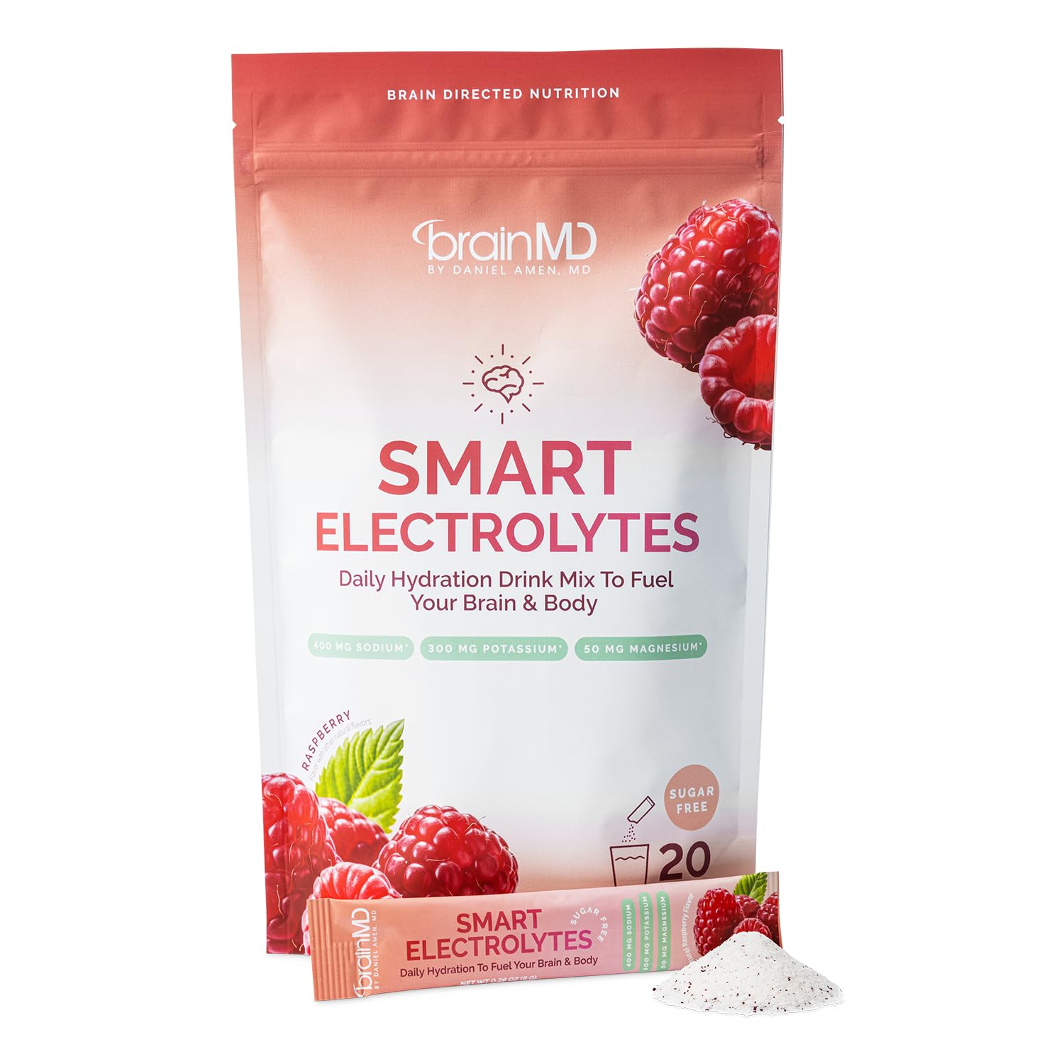 BrainMD Smart Electrolytes Powder, Hydration & Energy Support, 30 Servings