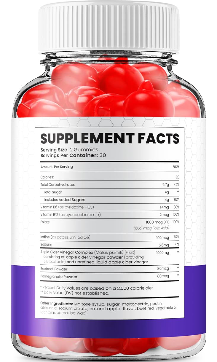 Indelo Belly Blast Keto ACV Gummies 60 Count