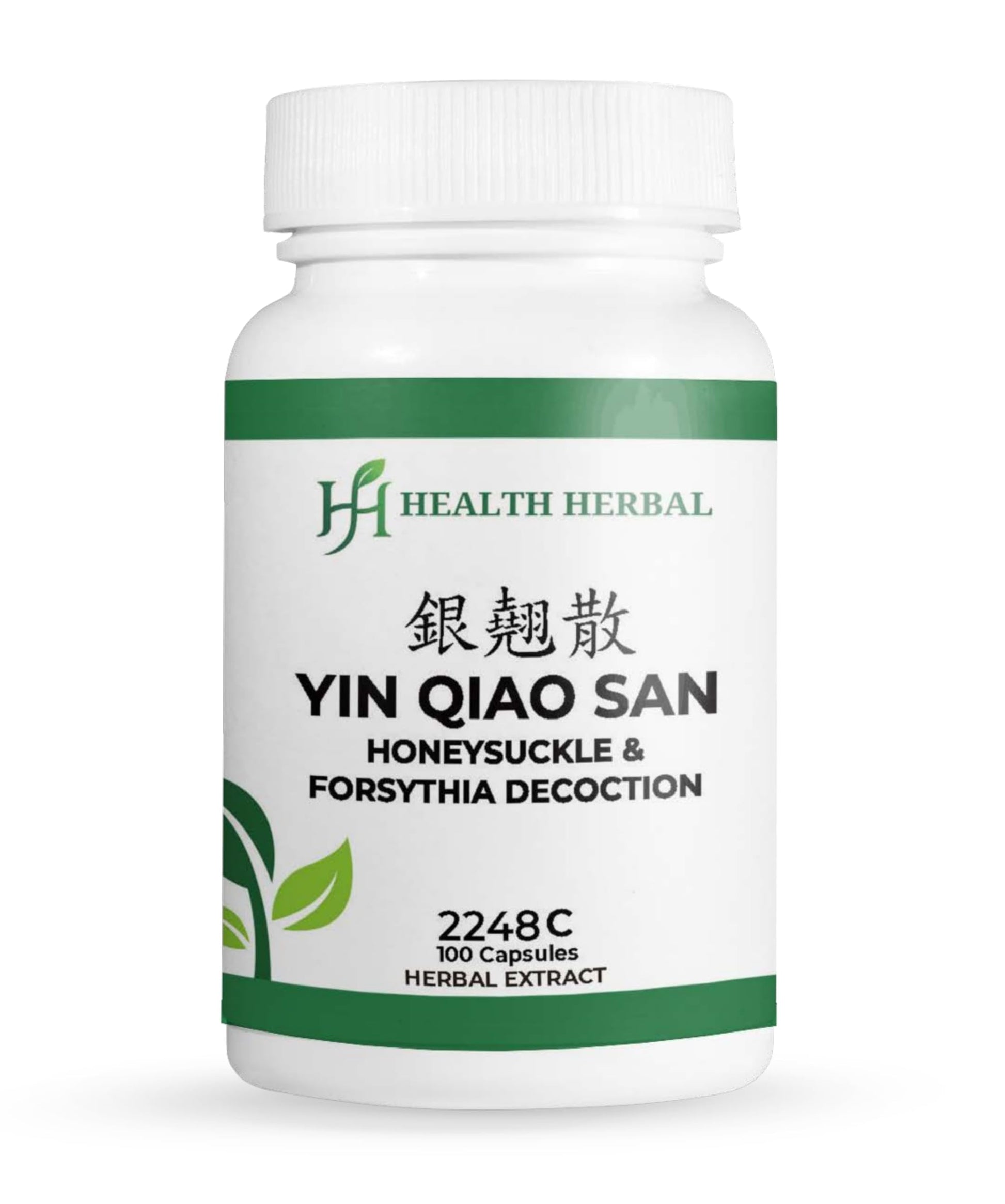Health Herbal Yin Qiao San/Honeysuckle & Forsythia Decoction Capsules, 100 Capsules