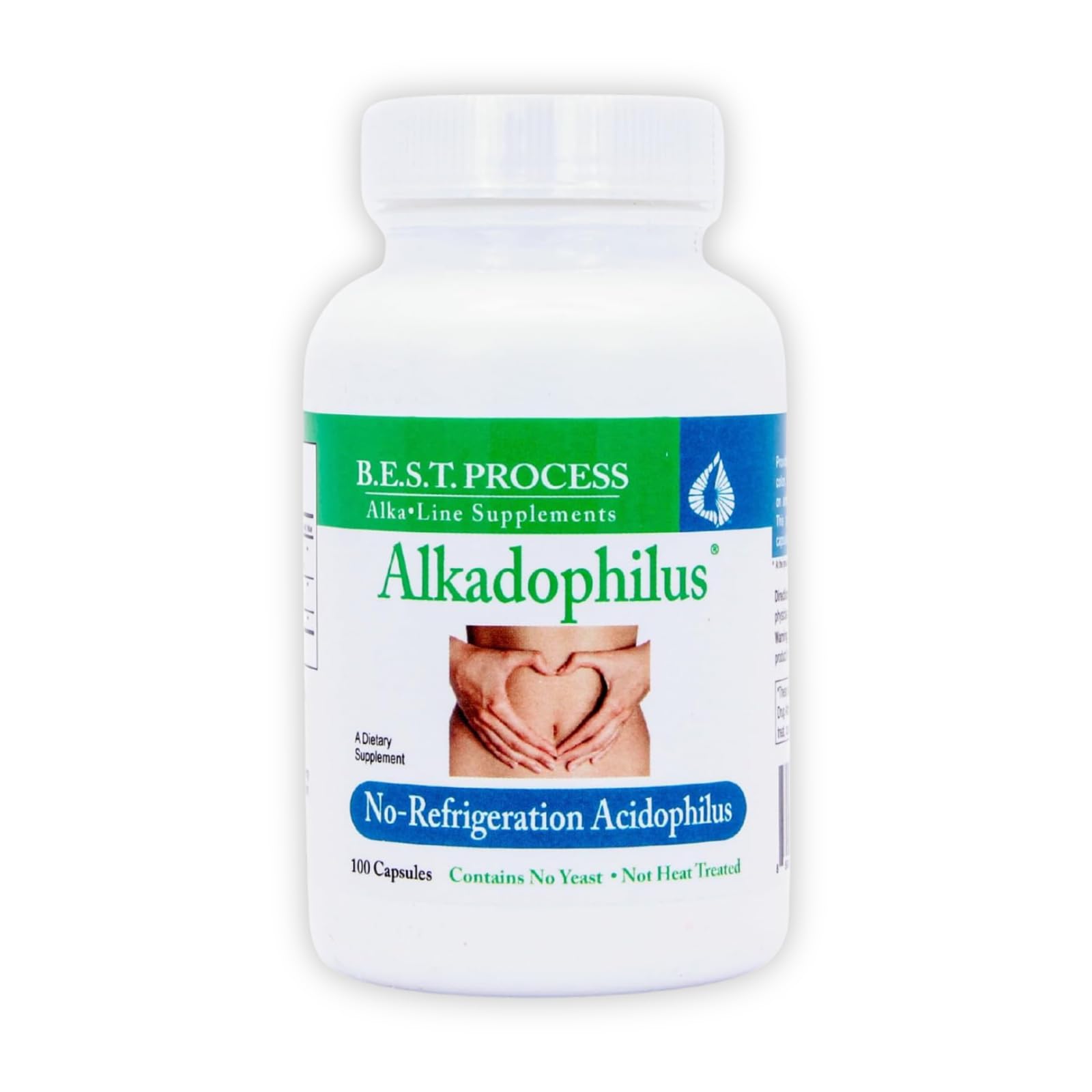 Morter HealthSystem Alkadophilus Best Process Alkaline Probiotic & Prebiotic Digestive Supplement Capsule 100 Count