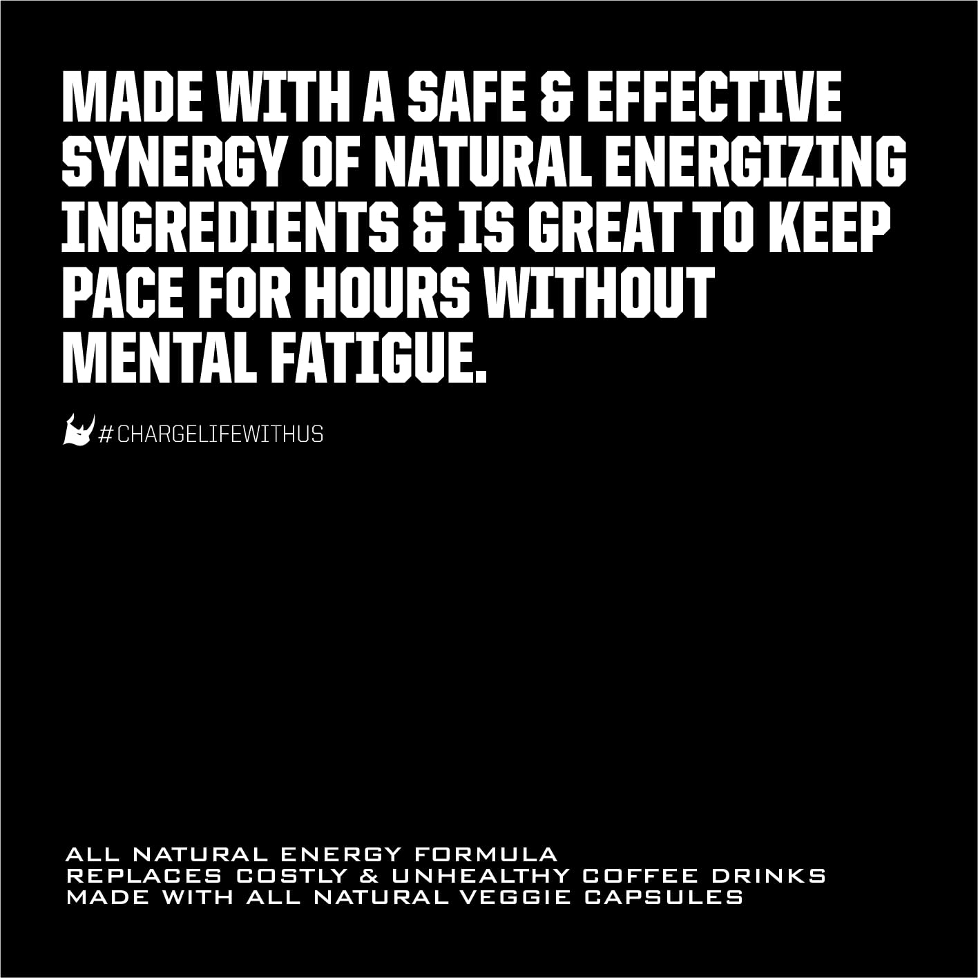 Ryno Power Motivation Pre-Workout Focus Energy Supplement Capsules, 60 Count