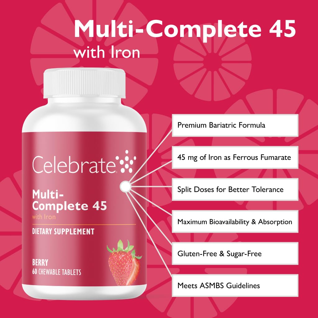 Celebrate Bariatric Supplements Multi-Complete Tablet, 60 Tablets