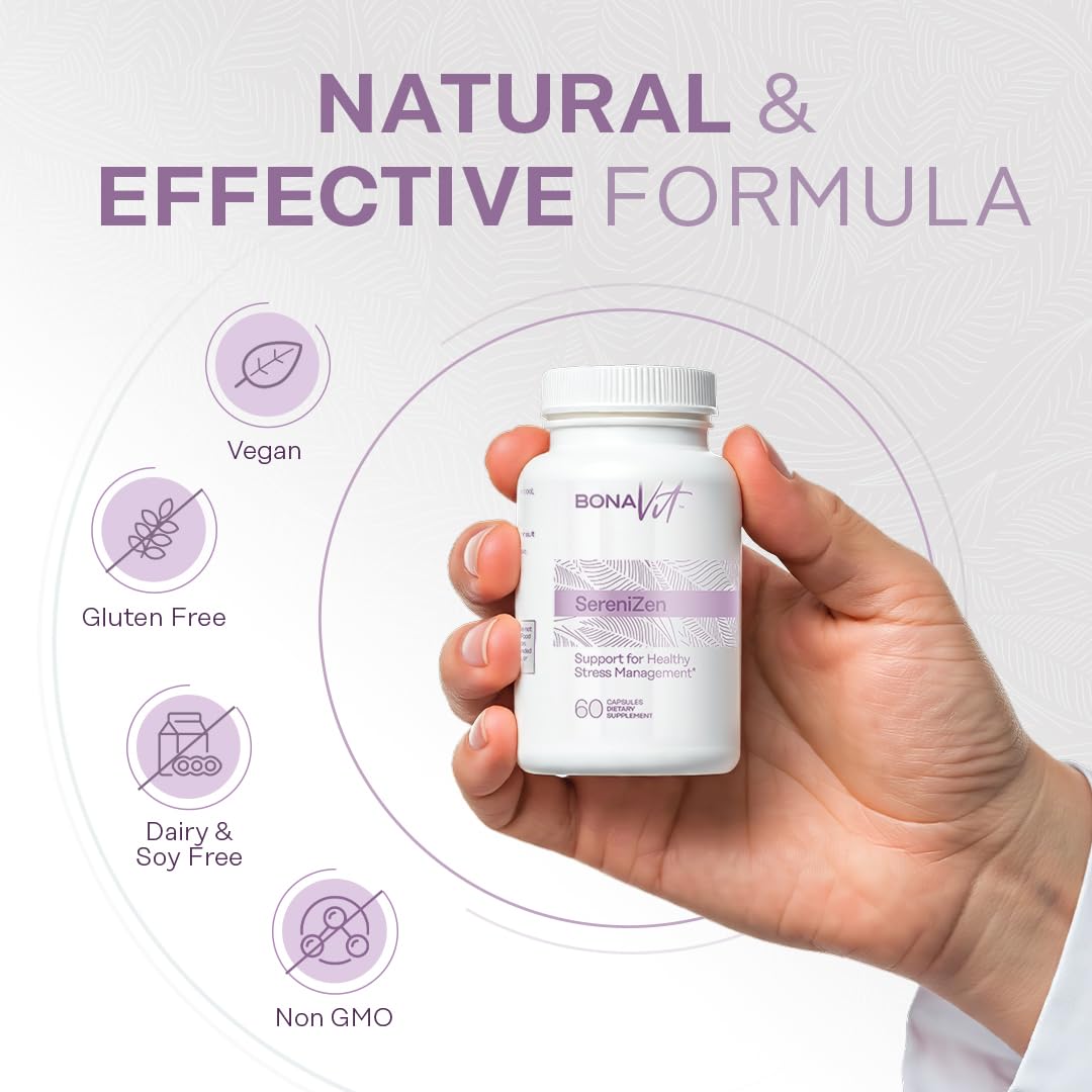 Bonavit Natural Anti-Stress Dietary Supplement Capsule 60 Count