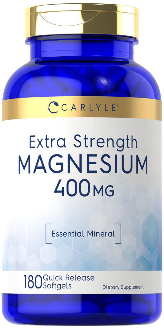 Carlyle Magnesium Oxide 400mg Softgels 180 Count