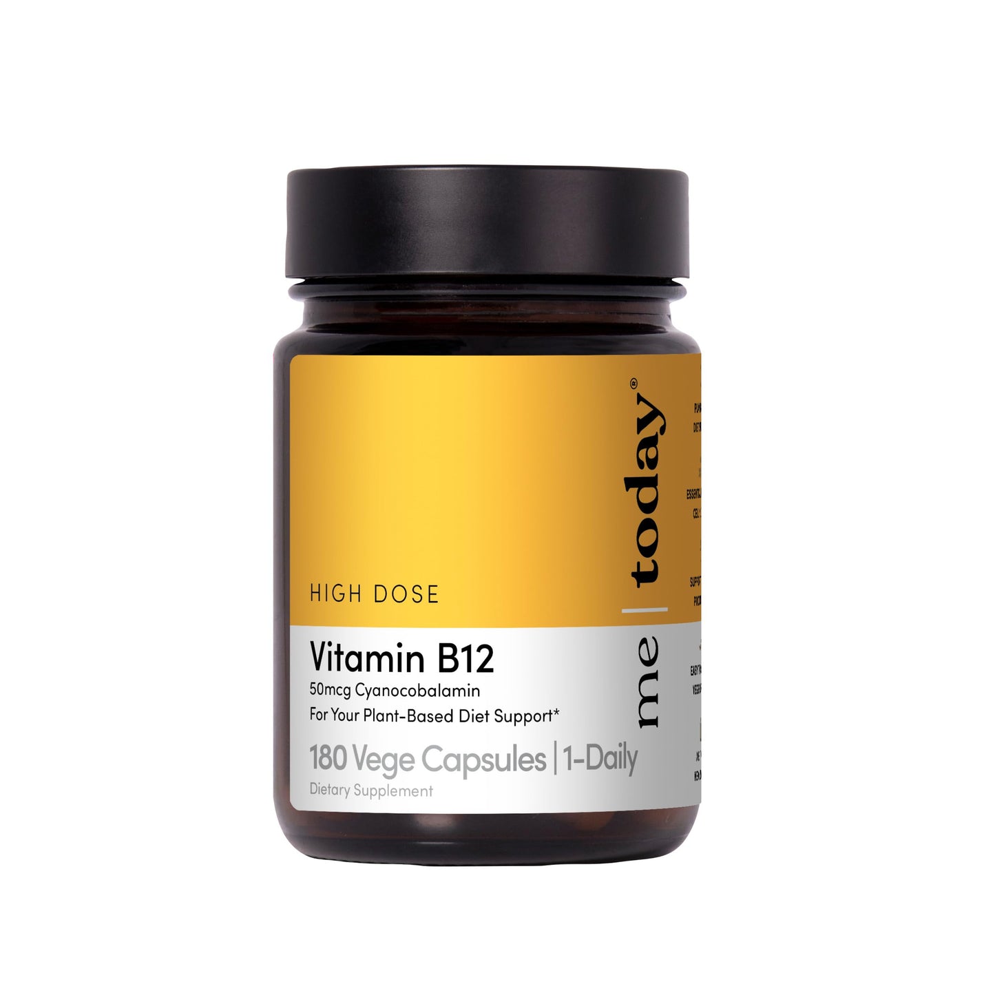 me today High-Dose Vitamin B12 50mcg Supplement 180 Capsules