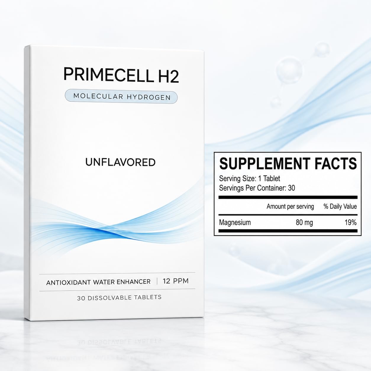 Purenyx PRIMECELL H2 Molecular Hydrogen Tablets, 30 Tablets