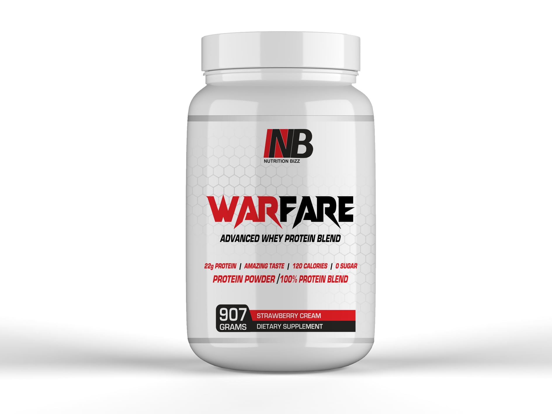 NutritionBizz Warfare Advanced Whey Protein Blend Protein Powder, 32 Servings