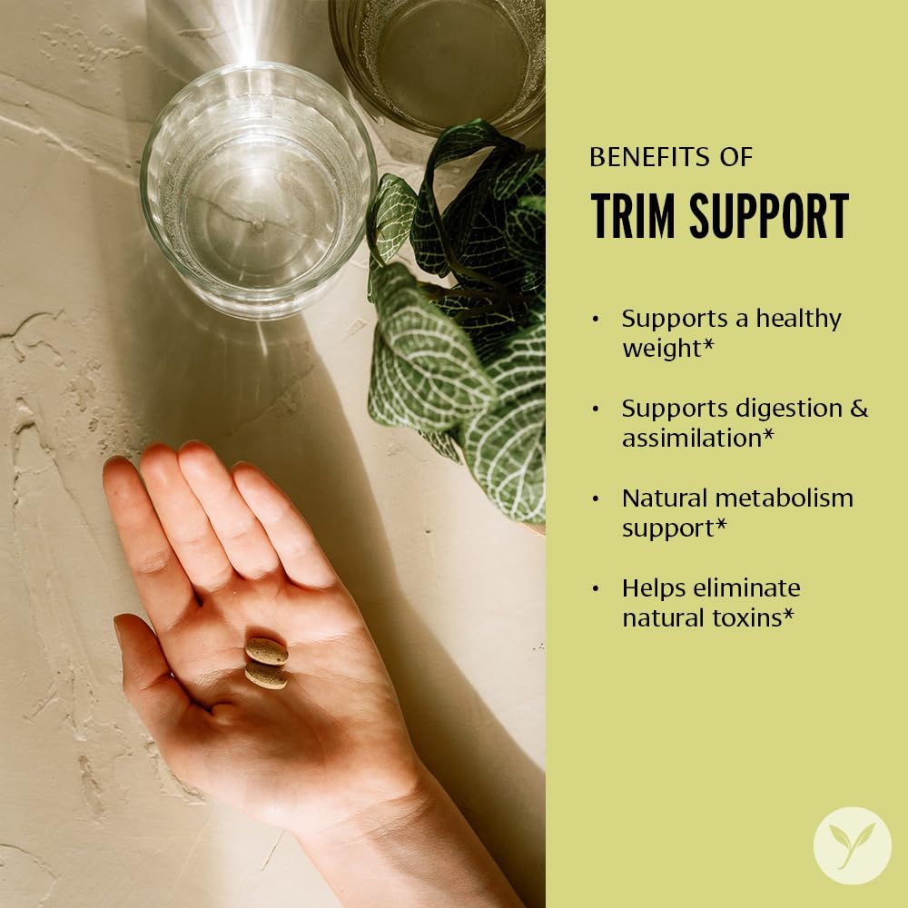 Banyan Botanicals Organic Trim Support Metabolic Support & Weight Management Supplement with Guggulu & Triphala for Digestive Fire & Cleansing USDA Organic, 90 Tablets