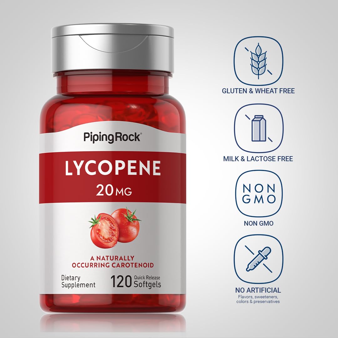 Piping Rock Lycopene Supplement Softgel 120