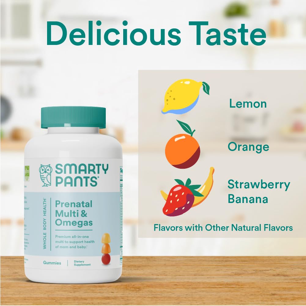 SmartyPants Prenatal Vitamins for Women Gummy, 80 Count