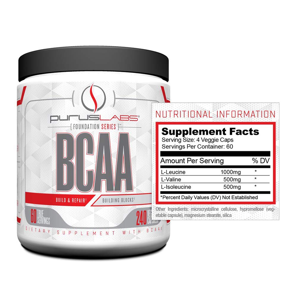 Purus Labs BCAA Capsules Foundation Series, 240 Capsules