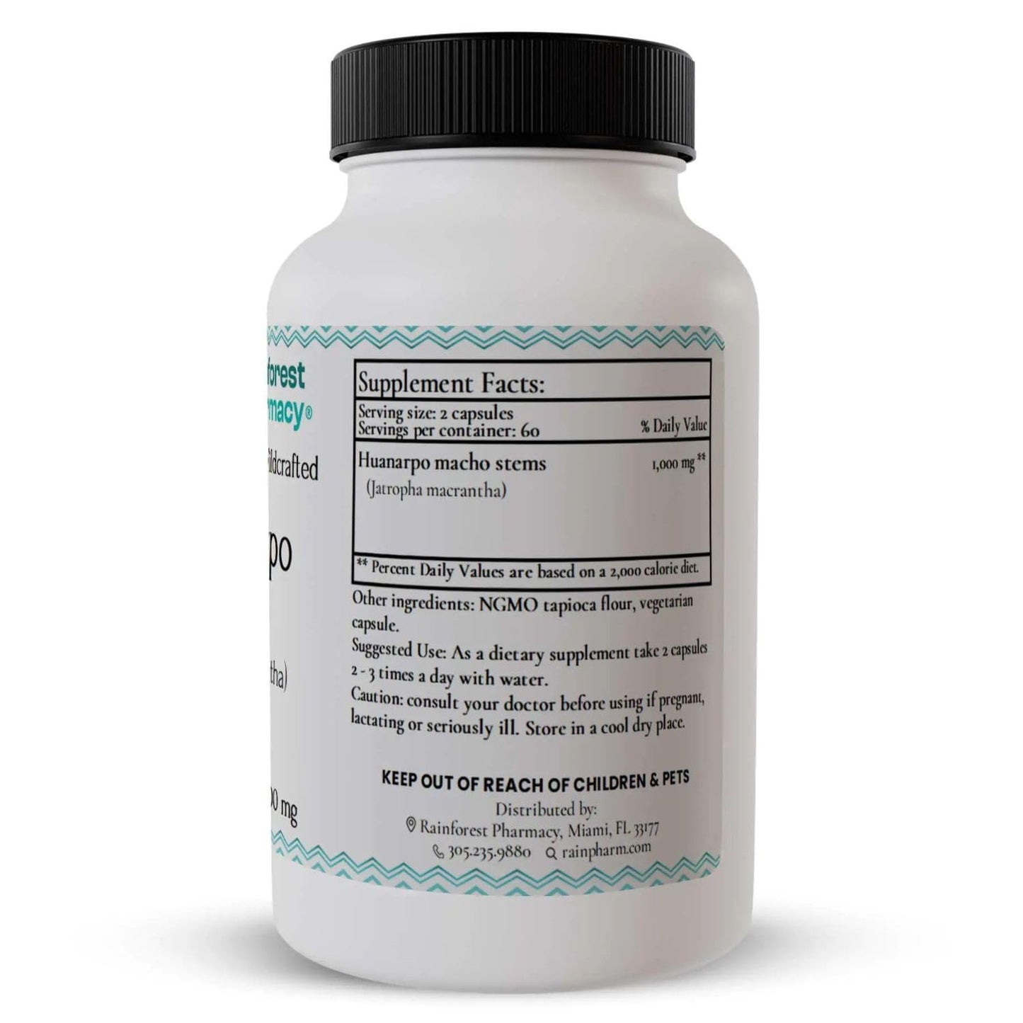 Rainforest Pharmacy Huanarpo Macho Capsules 100 Vegetarian Capsules