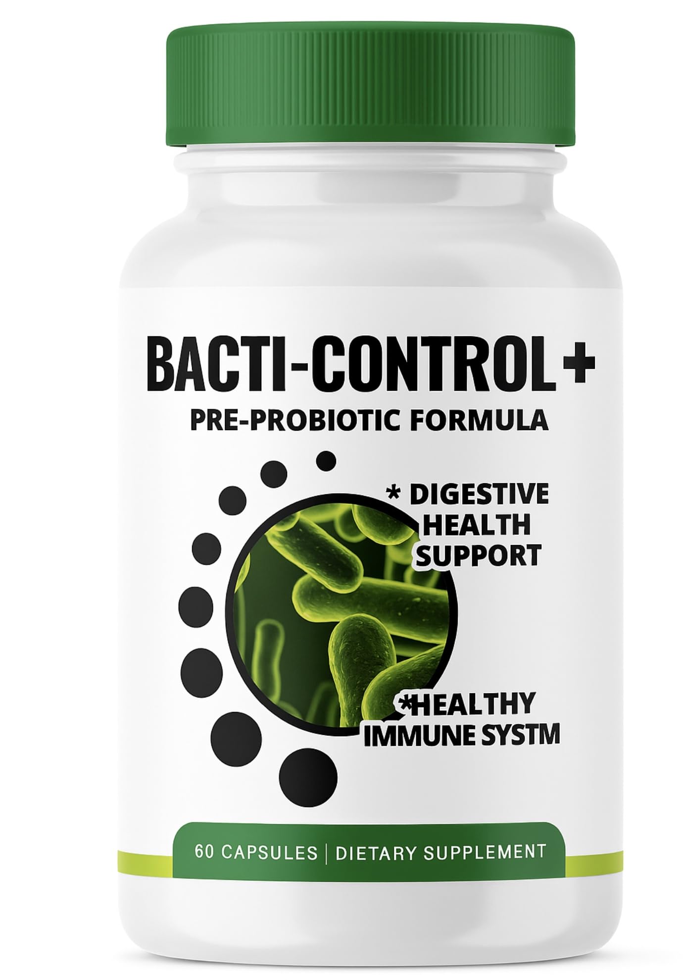 Generic Bacti-Control Maximum Strength Probiotic Immune System Support 60 Capsules