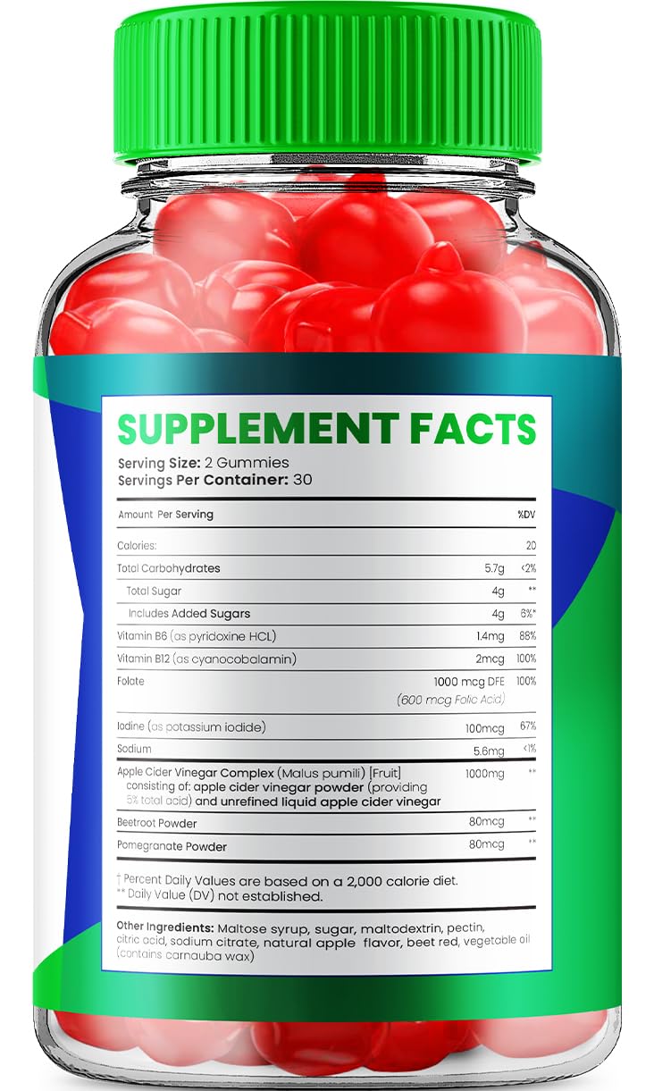 Indelo Ketofit ACV Gummies Advanced 1000mg, 120 Gummies