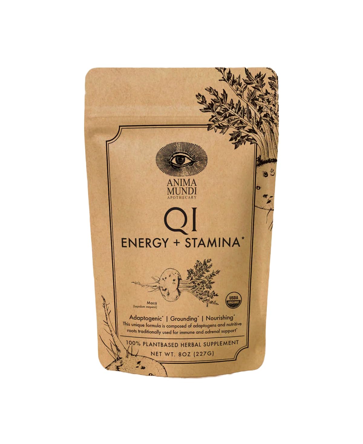 Anima Mundi Apothecary Qi Energy & Protein Superfood Powder, 8 oz