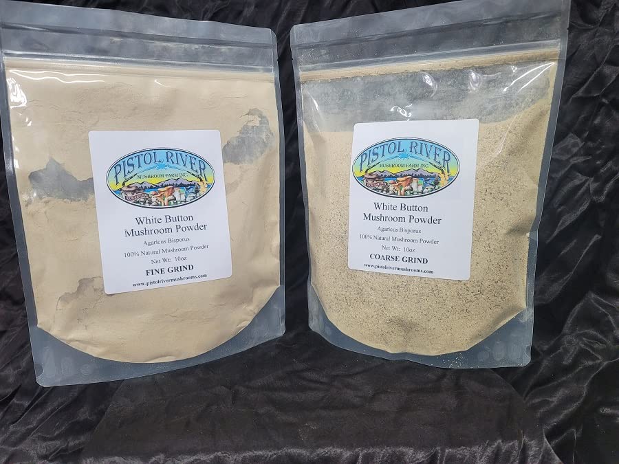Pistol River Mushroom Farm White Button Mushroom Powder 10 Ounce