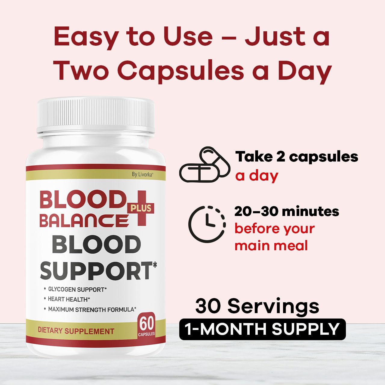 LIVORKA BloodBalance Plus Capsules, 120 Capsules