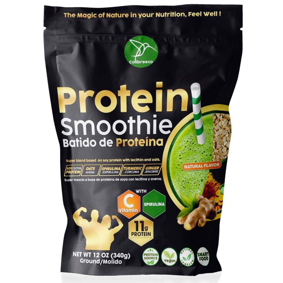 COLIBREECO Plant-Based Protein Super Blend Powder, 12 oz