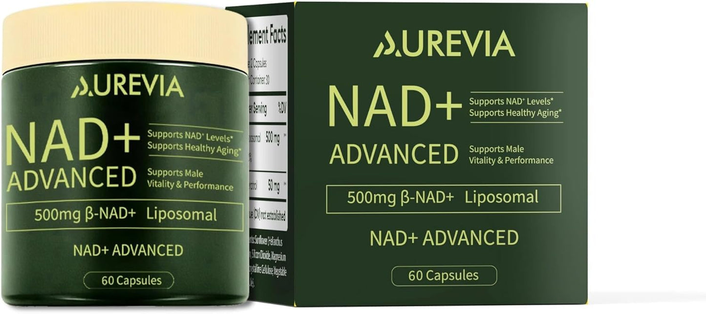 IntyPure Aurevia Liposomal NAD+ 500mg Capsules, 60 Count
