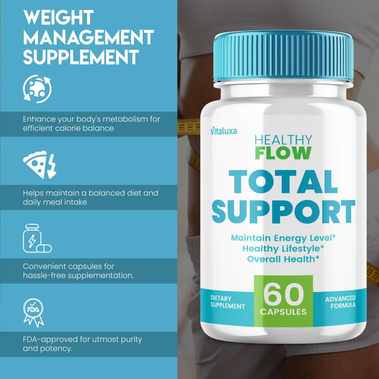 Vitaluxa Healthy Flow Capsules 120 Count