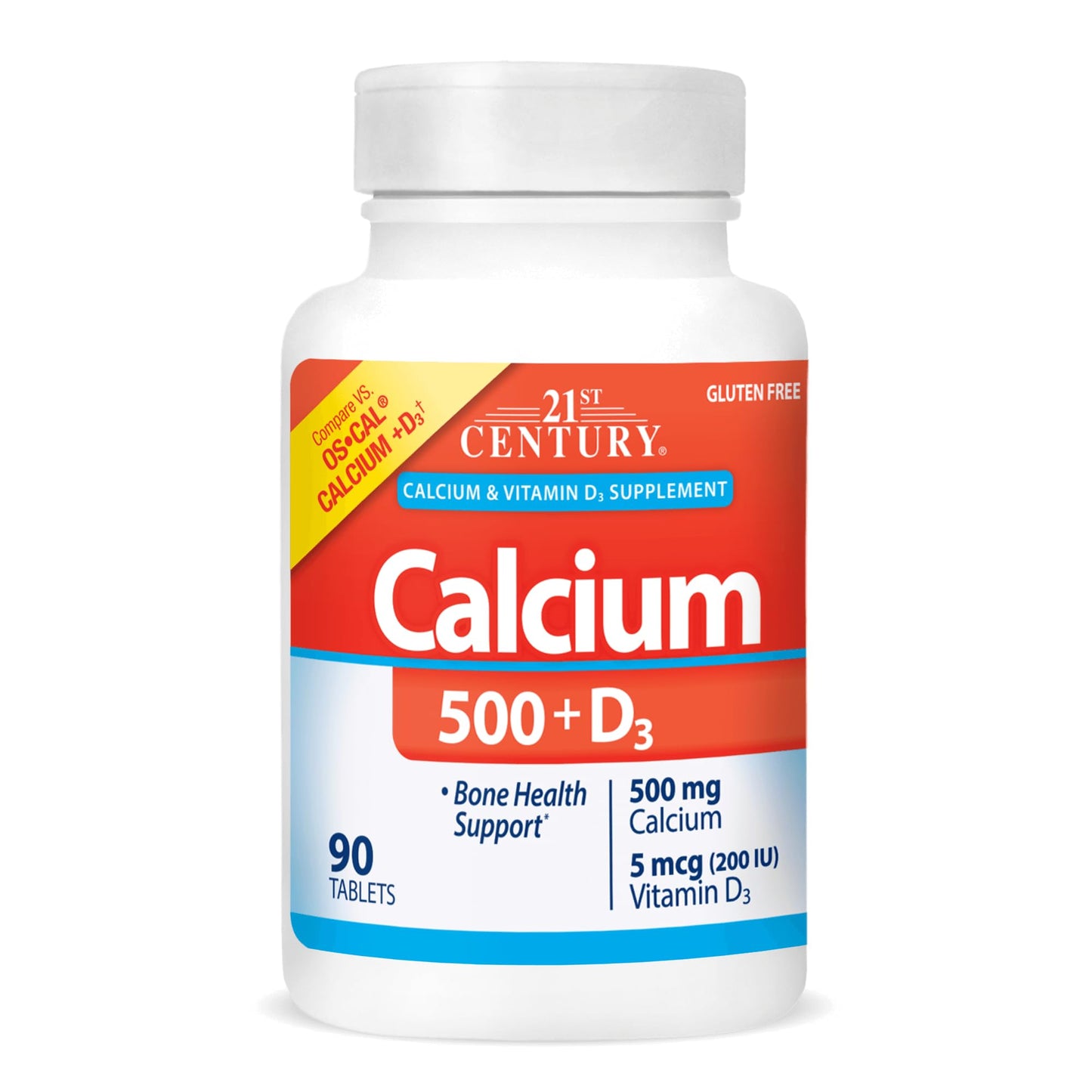 SMART MONKEY TECHNOLOGIES 21st Century Calcium 500 + D3 Tablets 90