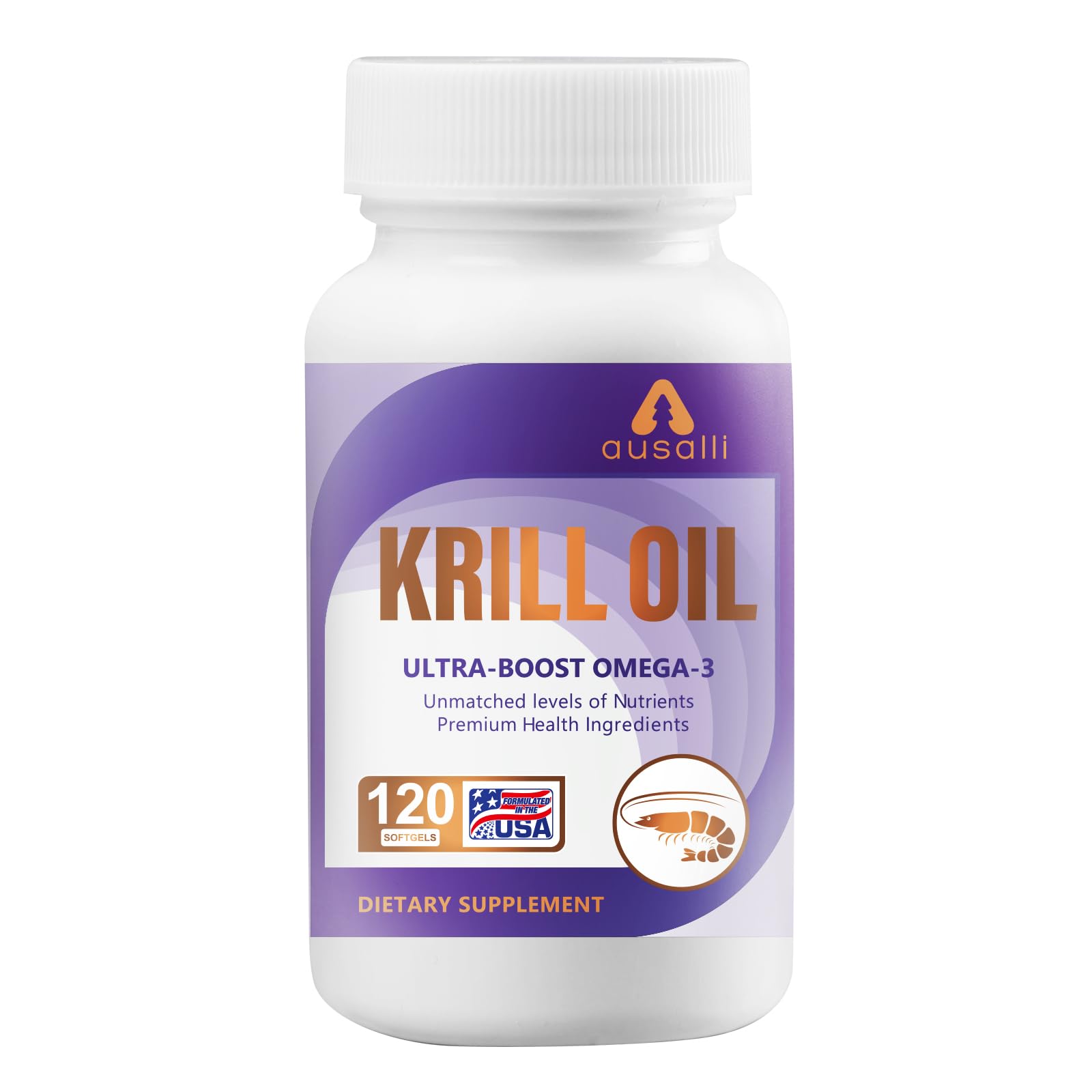 ausalli Antarctic Marine Complex – Natural Lipid Softgels with Omega-3 120 Count