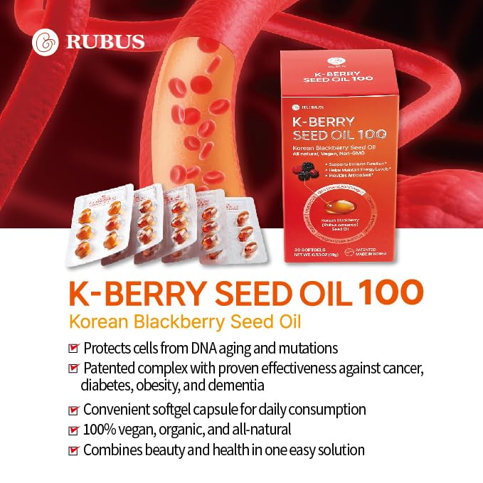 K-BERRY Black Seed Oil Capsules, 30 Count