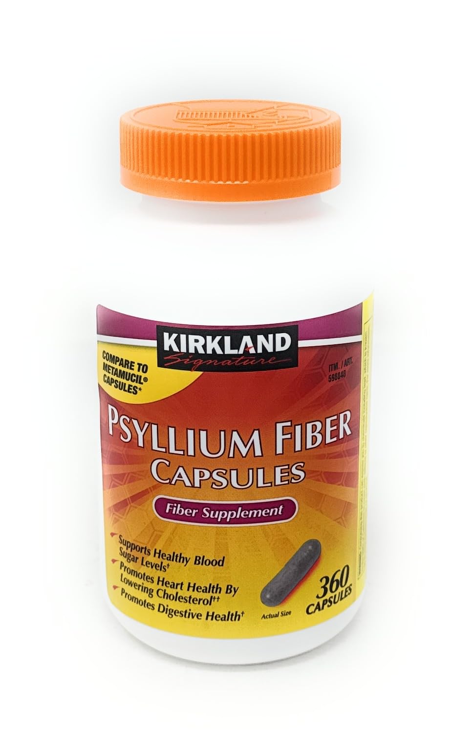 Kirkland Fiber Capsules for Regularity, 360 Capsules