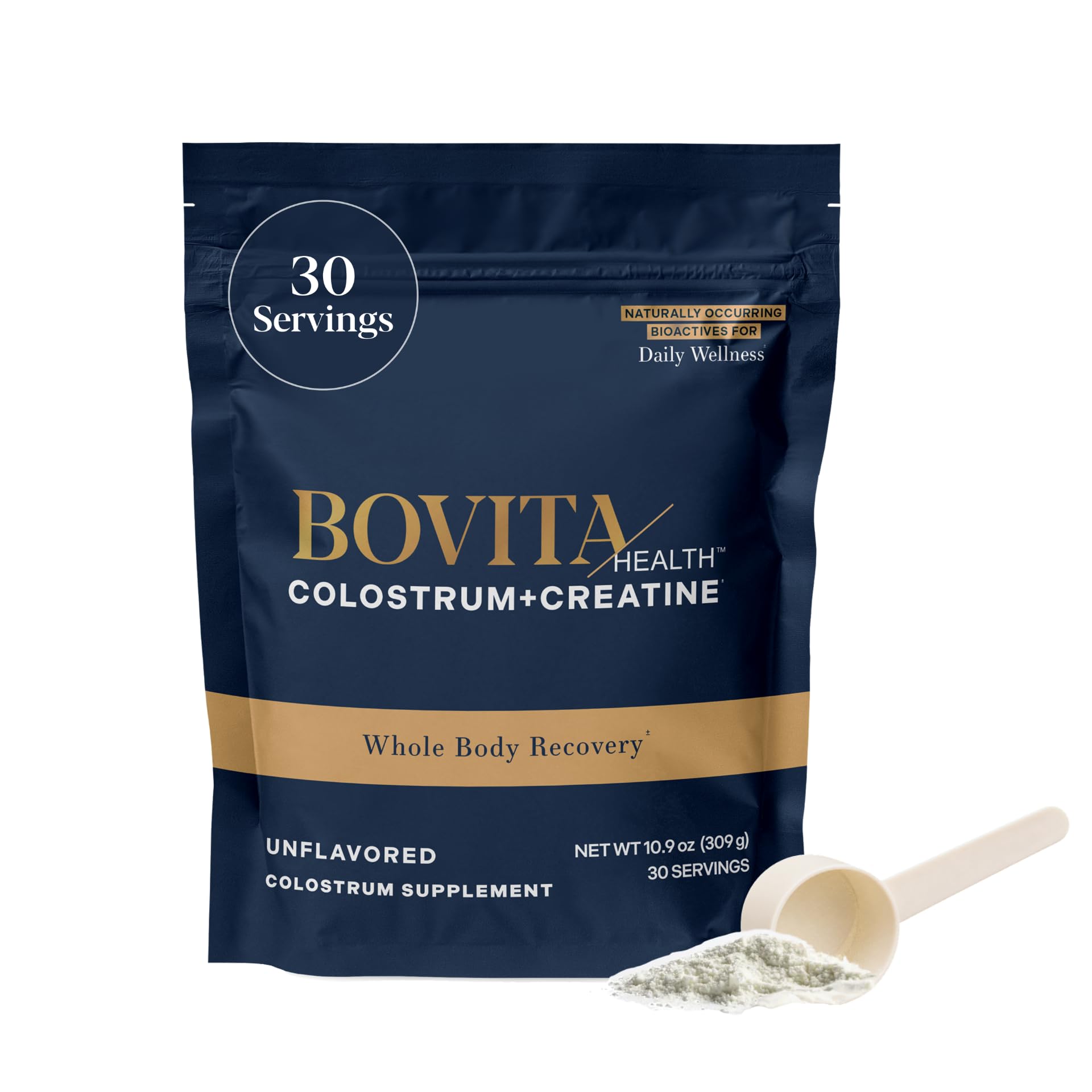 Bovita Health Colostrum + Creatine Powder Supplement, 10.9 Ounce
