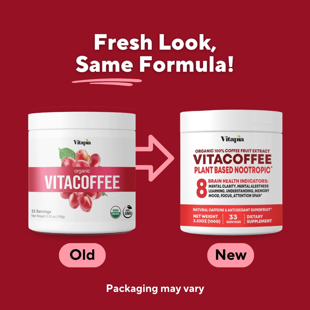 Vitapia Vitacoffee Caffeine Coffee Fruit Powder, 3.53 oz