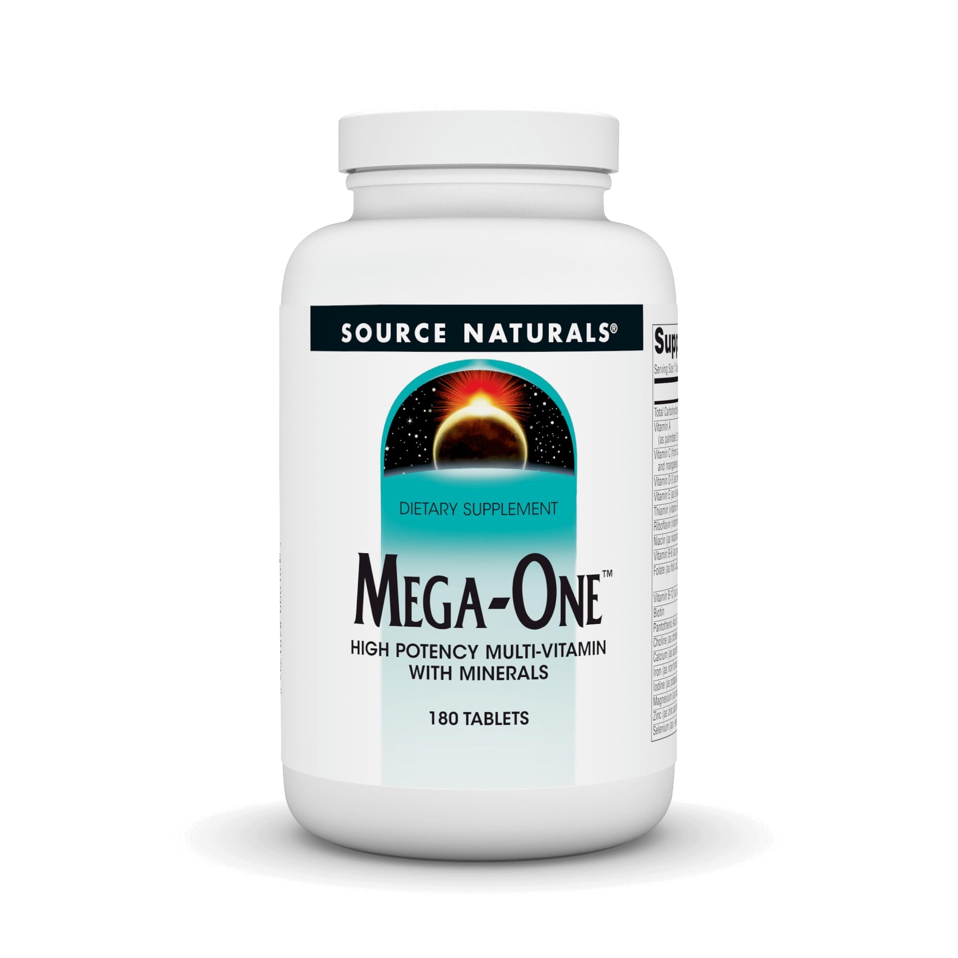 Source Naturals Mega-One Multi-Vitamin with Minerals, 180 Tablets
