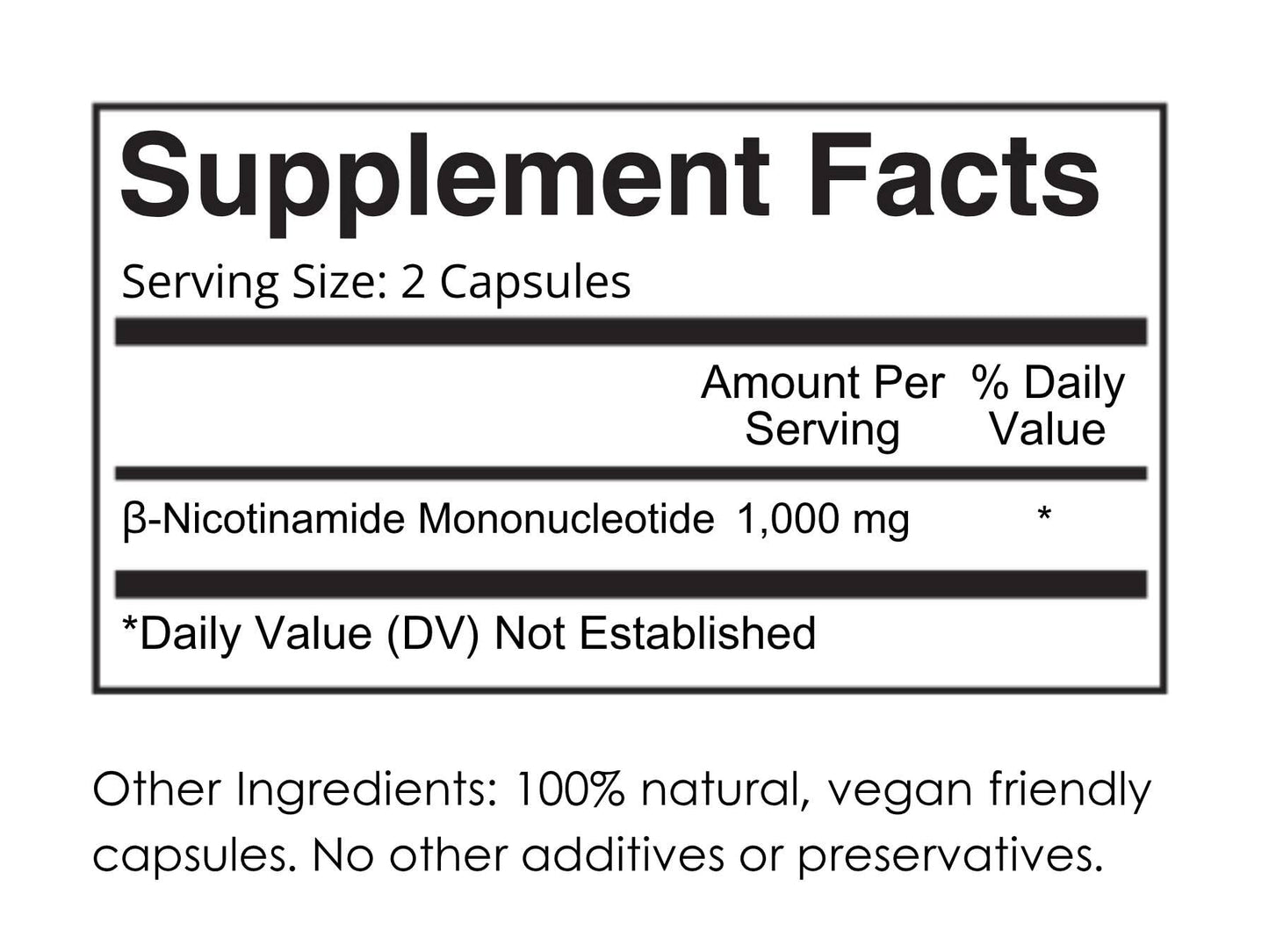 Aeternum NMN 1000mg Capsule, 60 Capsules