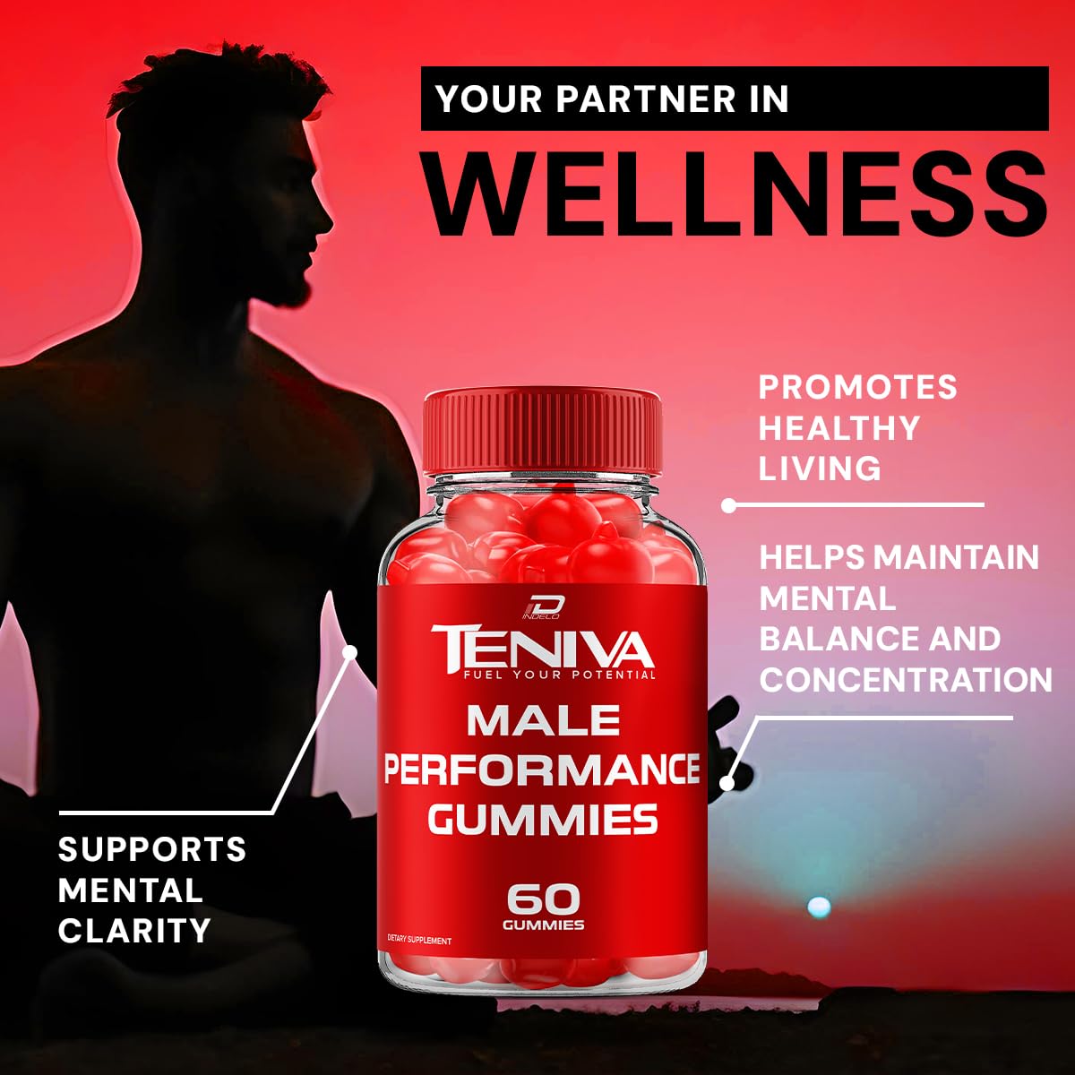 Indelo Teniva Multivitamin Gummies 60 Gummies