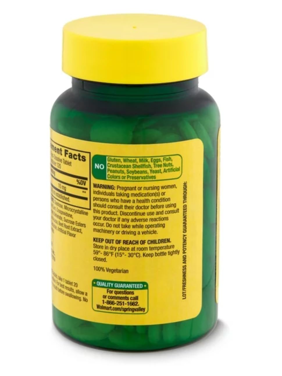 Spring Valley Melatonin Fast-Dissolve Tablets, 10 mg, 120 Count